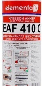 EAF 410C Химический анкер для бетона Elementa эпокси-акрилат, 410 мл